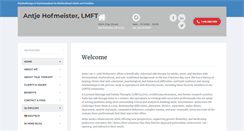 Desktop Screenshot of antjehofmeister.com