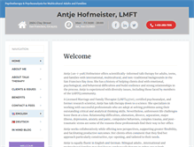 Tablet Screenshot of antjehofmeister.com